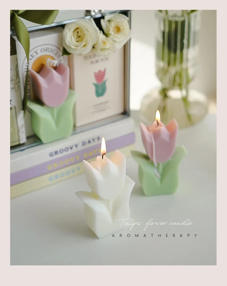 Handmade Tulip Soy Wax Candle - candletown.net