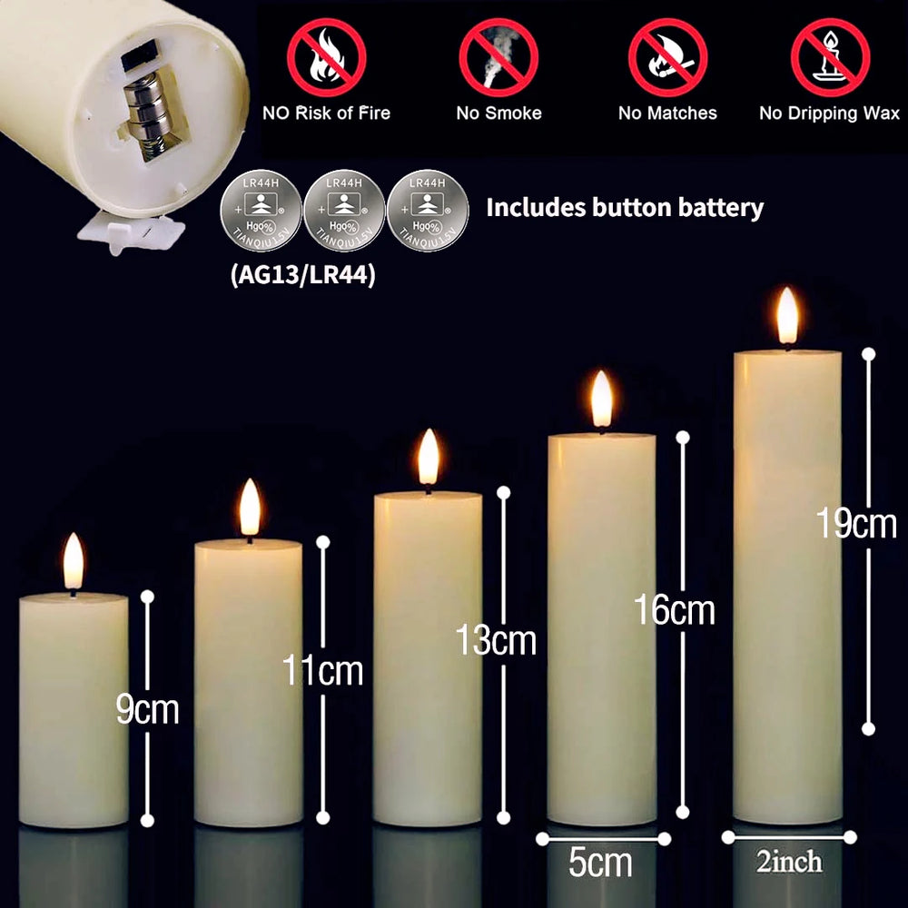 Flameless LED Candles Bulk Set - candletown.net