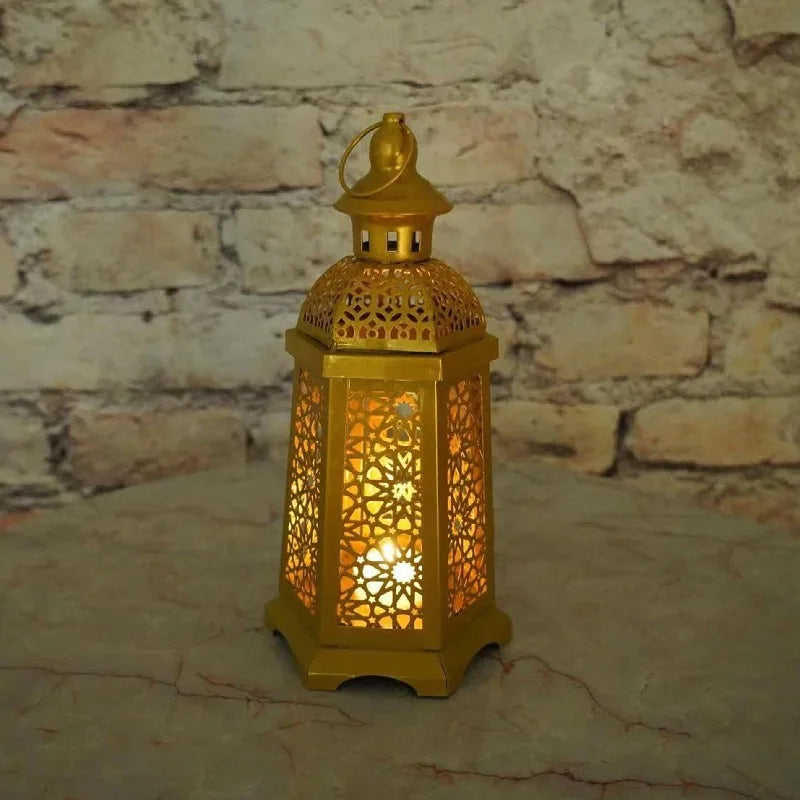 Rustic Vintage Metal Candle Lantern – Nordic & Farmhouse Decor - candletown.net