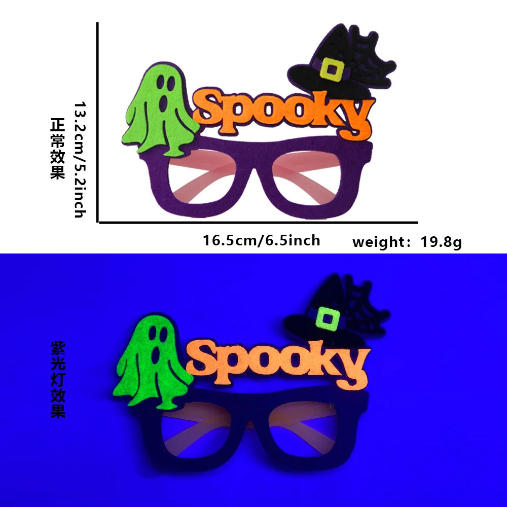 Halloween Costume Accessories Set – Glasses, Mask, Bat Hair Clip & Bracelet - candletown.net