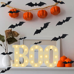 BOO LED Halloween Letter Lights – Indoor Marquee Decor - candletown.net