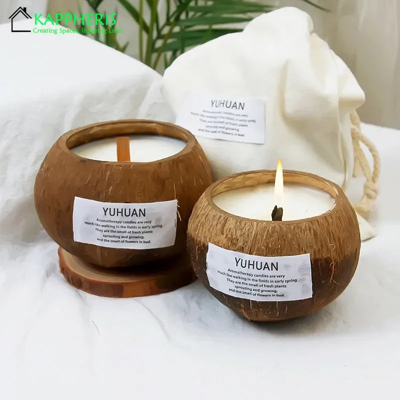 Eco-Friendly Soy Wax Aromatherapy Candle with Wooden Wick - candletown.net