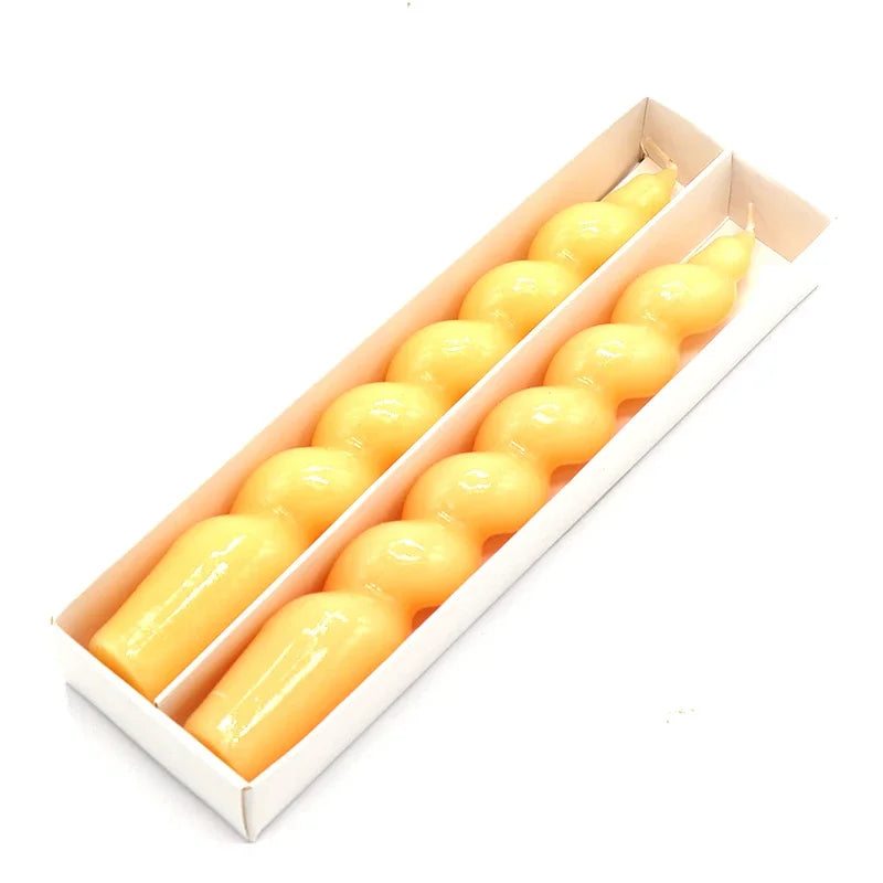 2pc Spiral Scented Dinner Taper Candles - candletown.net