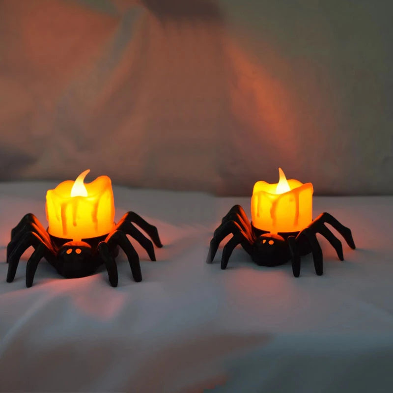 Halloween Spider LED Candle Light – Battery Operated Night Light - candletown.net