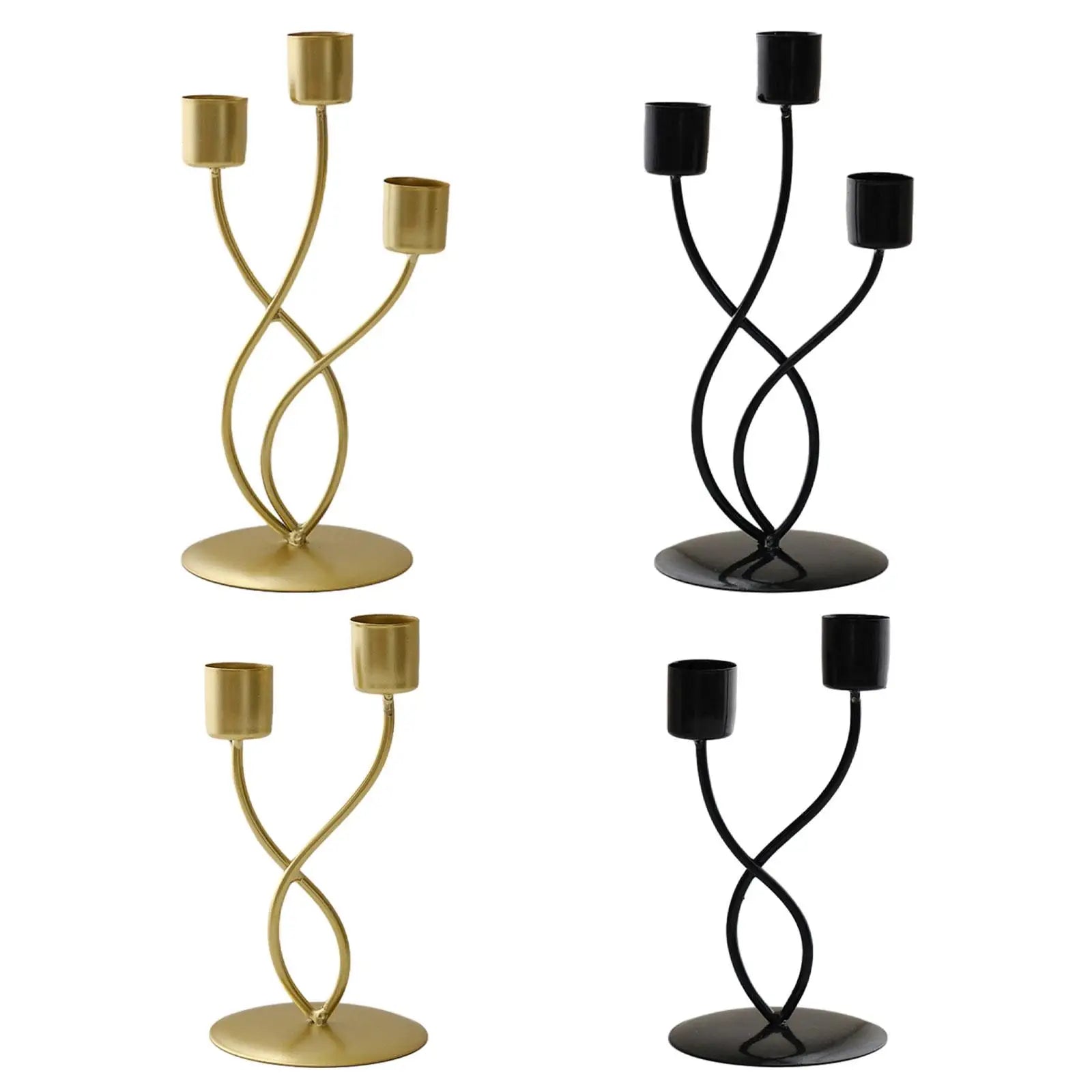 Elegant Metal Candle Holder – Vintage Iron Candelabra - candletown.net