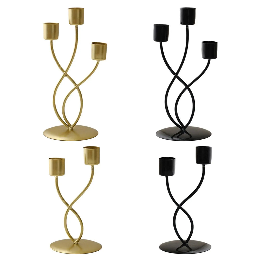 Elegant Metal Candle Holder – Vintage Iron Candelabra - candletown.net