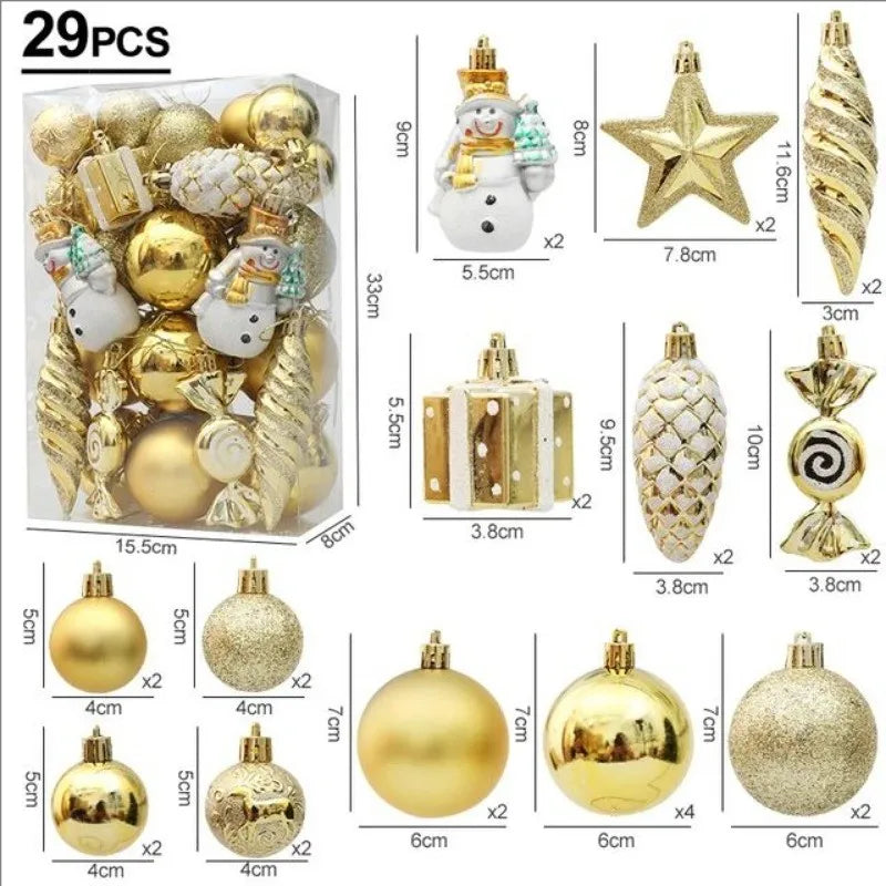 20/29pcs Christmas Ball Decoration Set - candletown.net