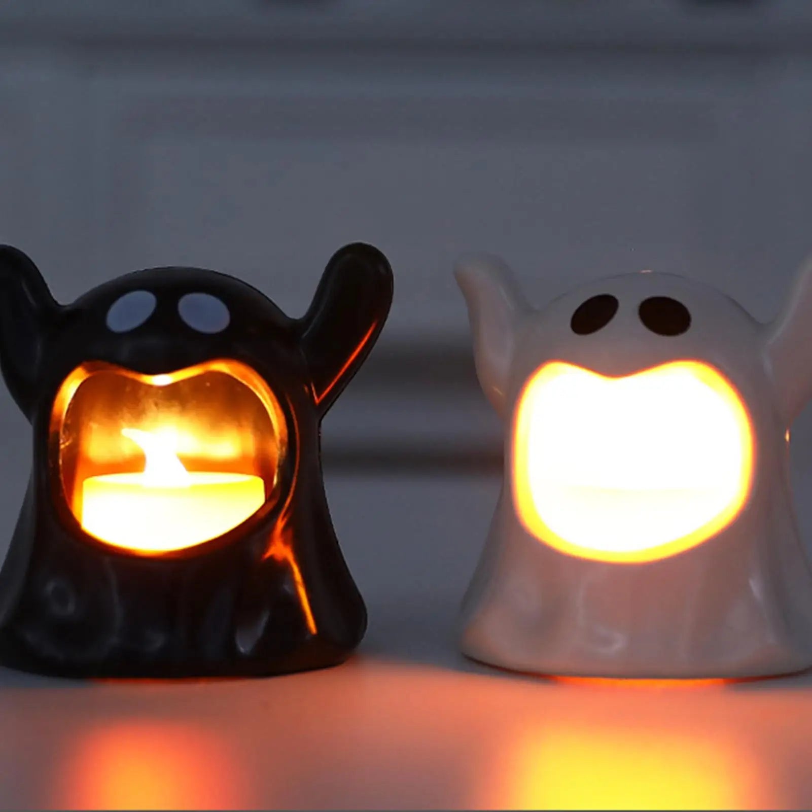 Halloween Ghost LED Flameless Candle Decoration - candletown.net
