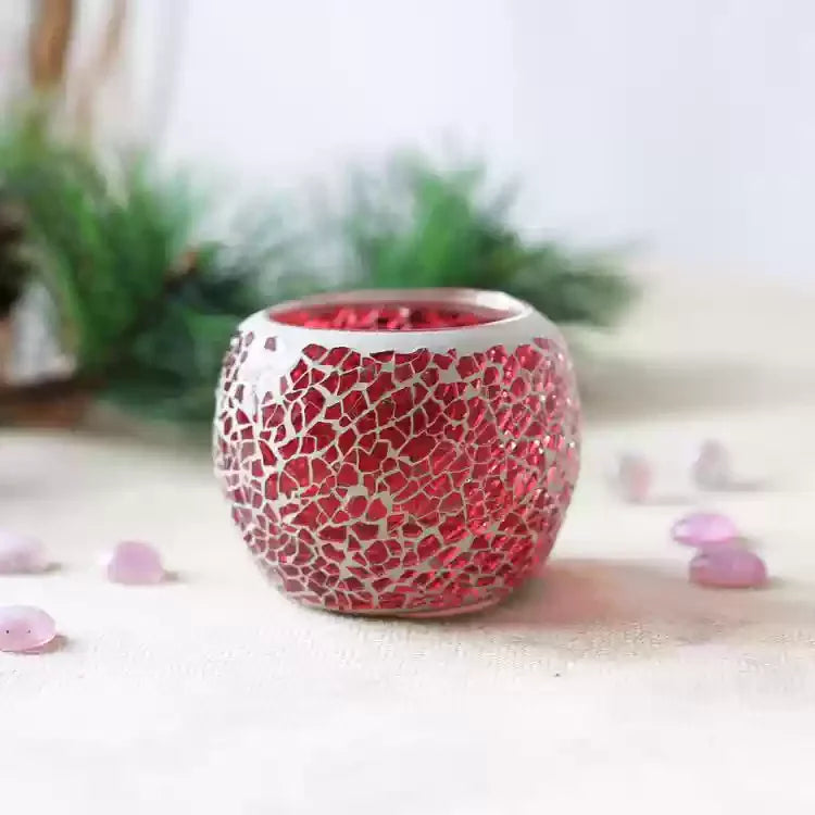 Moroccan Mosaic Glass Candlestick – Votive Candle Holder - candletown.net
