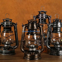 Vintage Metal Oil Lantern - candletown.net