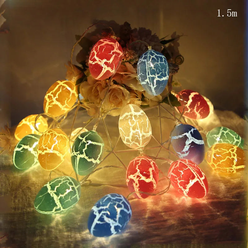 1.5m 10-LED Easter Egg String Lights – Festive Glow for Spring - candletown.net