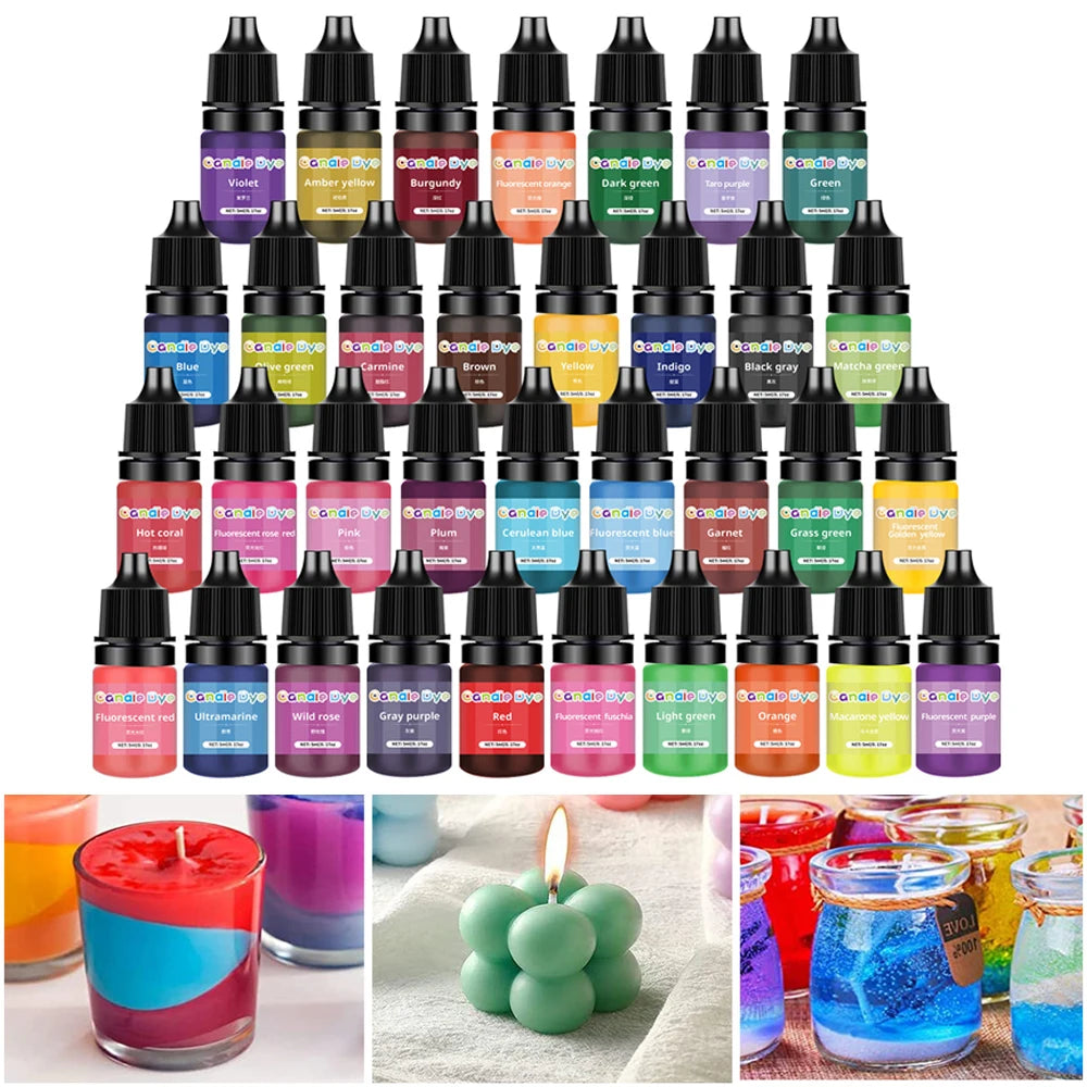 33 Colors Candle Wax Pigment Set