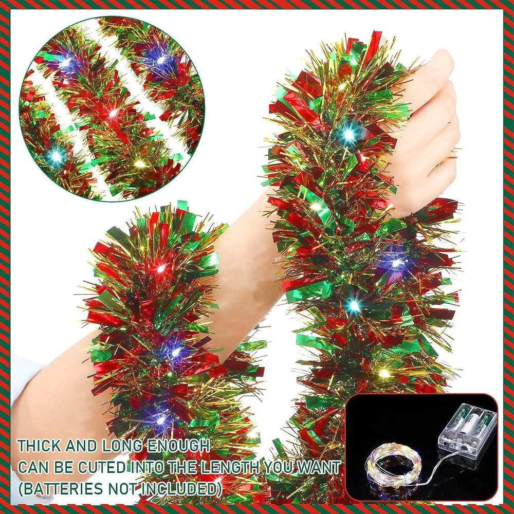 Christmas Ribbon Fairy Light String – 5M / 10M - candletown.net