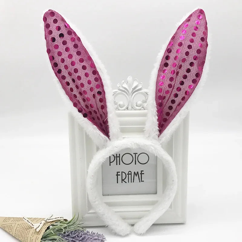 Plush Bunny Ears Headband – Cute & Soft for Easter & Cosplay - candletown.net