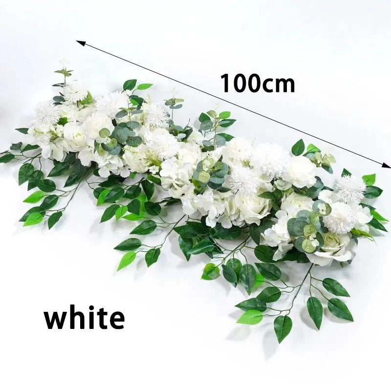 Luxury White Rose Flower Row - candletown.net