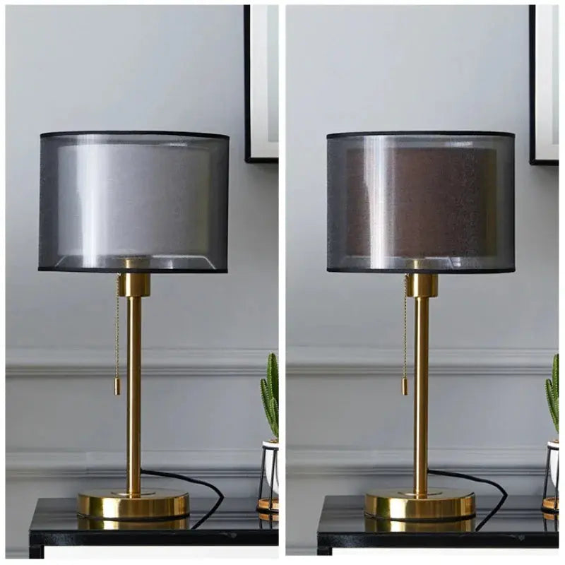 American Gold Table Lamp – Nordic Modern Luxury Design - candletown.net