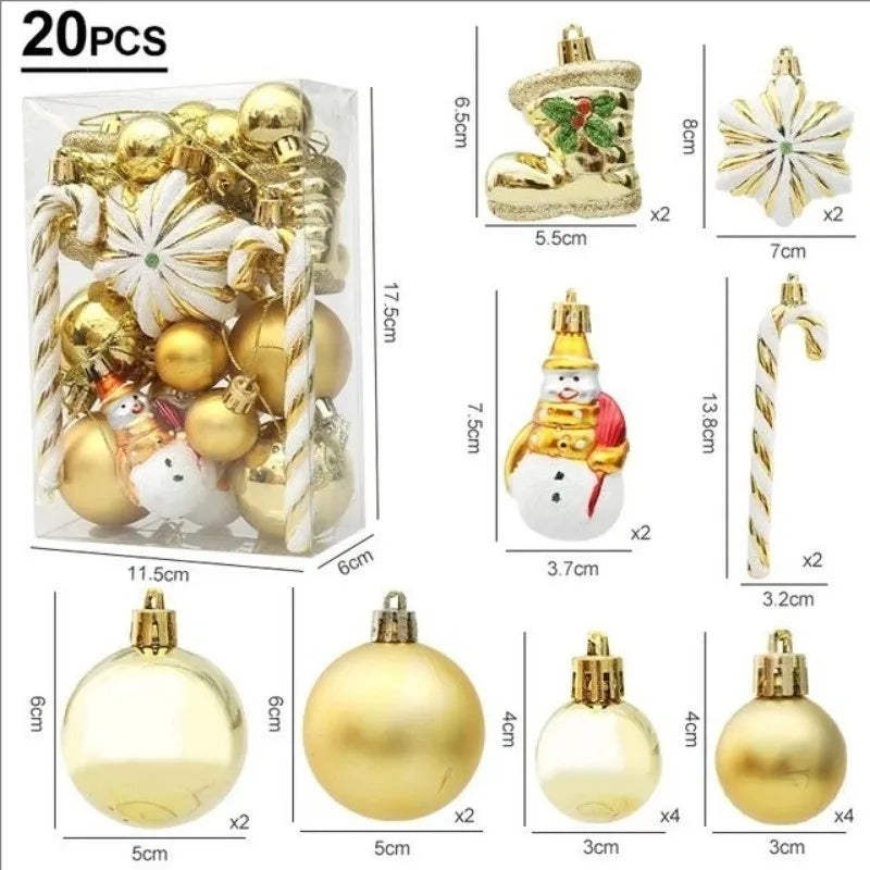 20/29pcs Christmas Ball Decoration Set - candletown.net