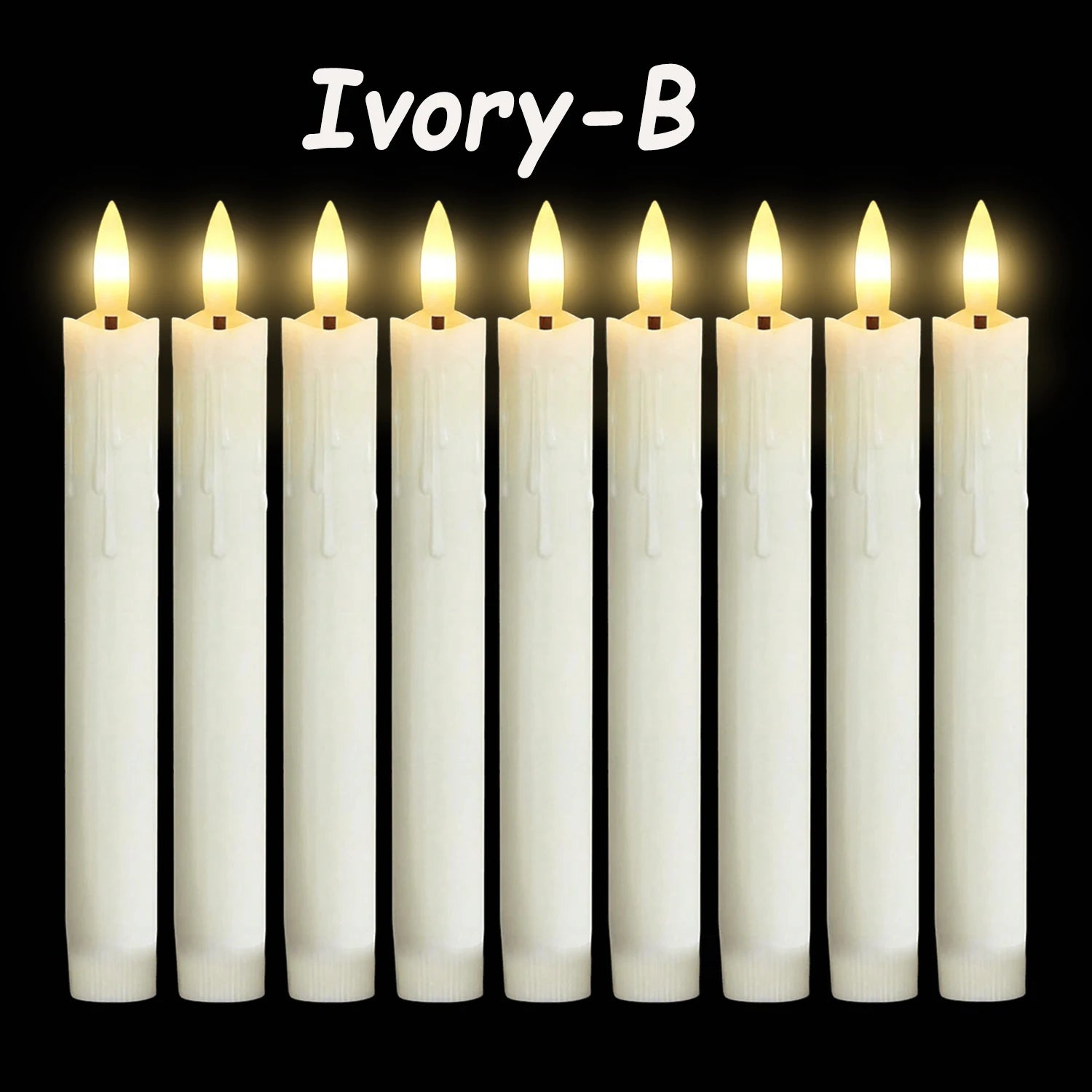 Flameless LED Taper Candles (12–300PCS) - candletown.net