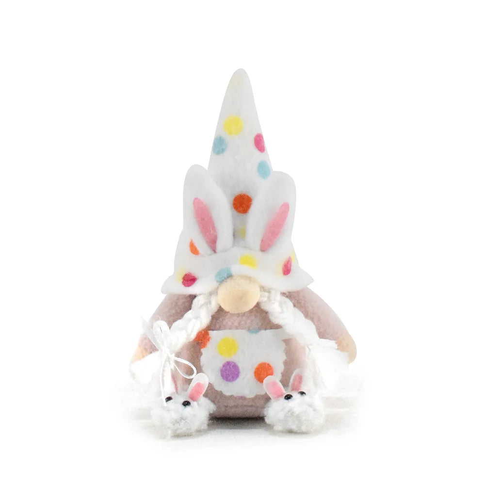 Easter Polka Dot Gnome – Faceless Spring Decoration - candletown.net