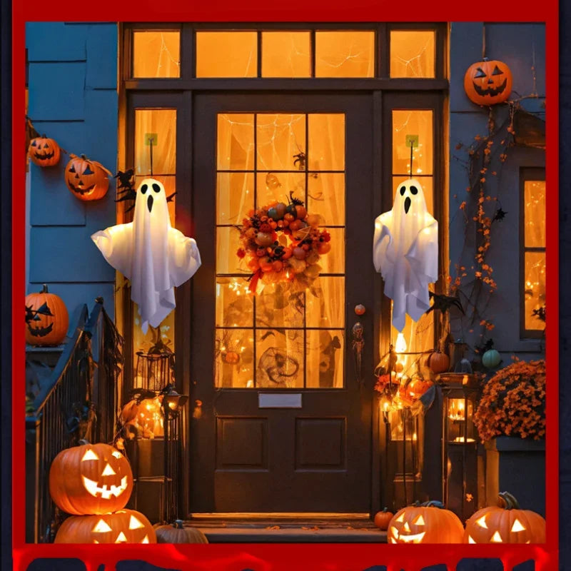 Halloween Ghost LED Hanging Decoration – Spooky Prop - candletown.net