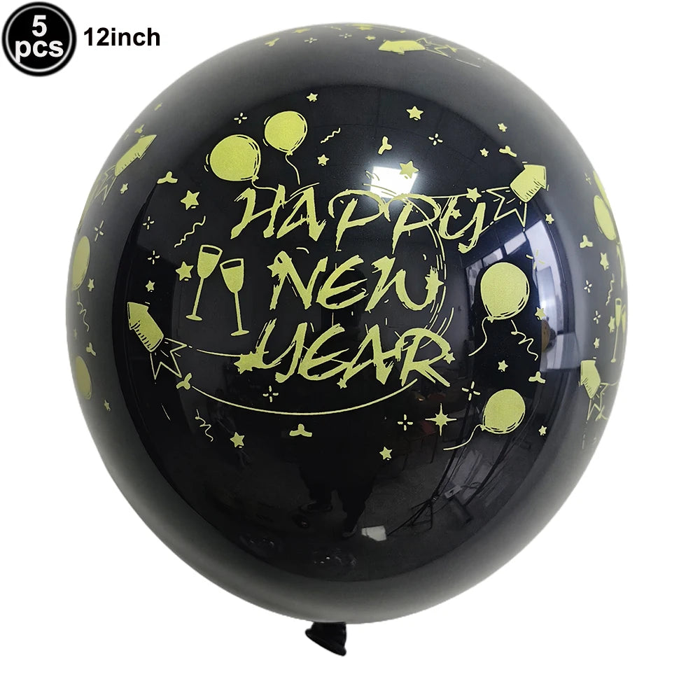 2026 New Year Latex Balloons