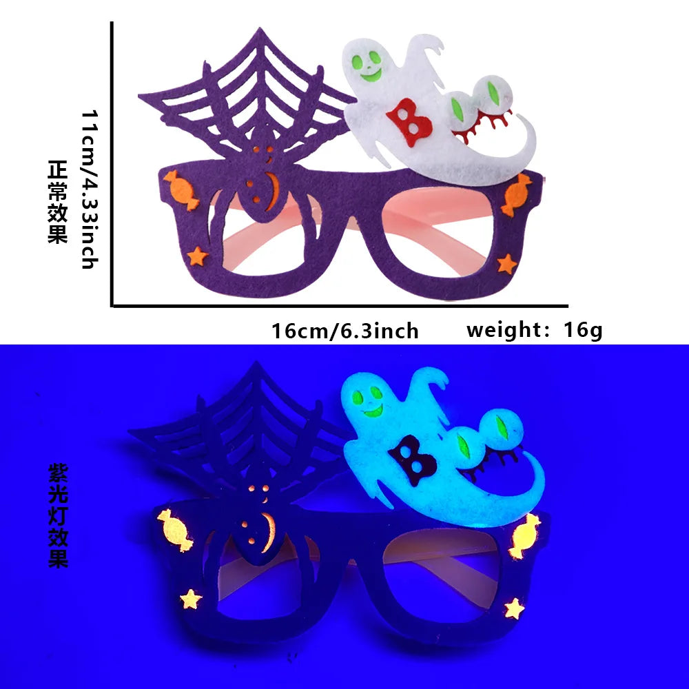 Halloween Costume Accessories Set – Glasses, Mask, Bat Hair Clip & Bracelet - candletown.net