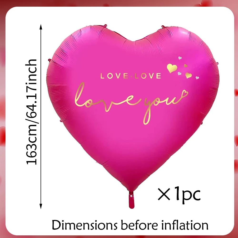 Oversized 63 inch Love You Heart Balloon - candletown.net