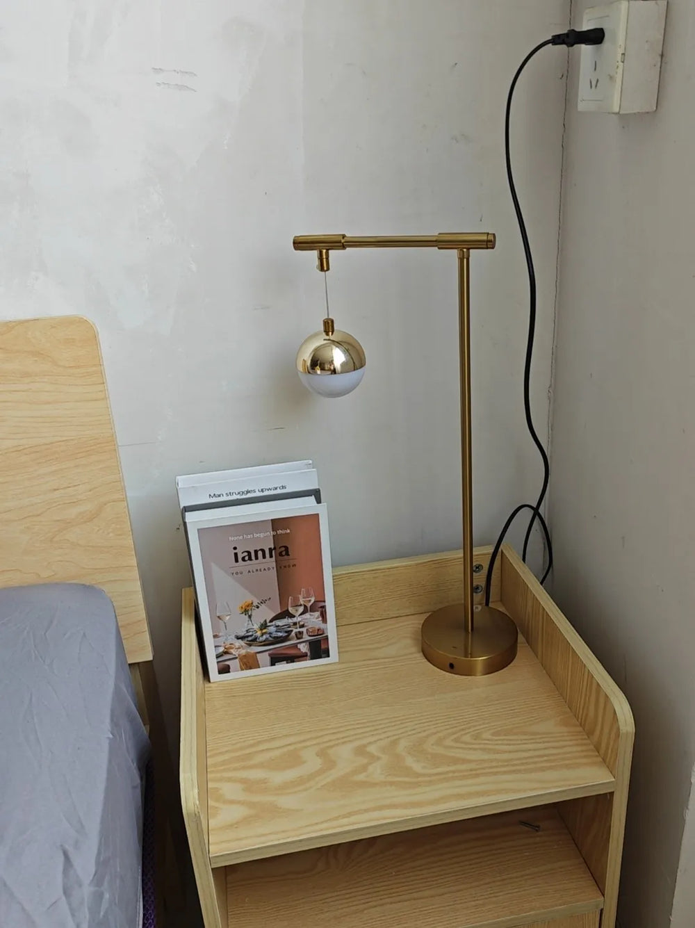 Modern Golden Table Lamp – Nordic Design - candletown.net
