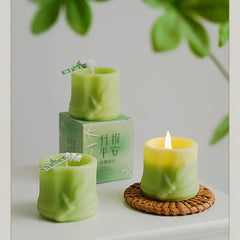 Bamboo-Shaped Scented Candle – Decorative & Aromatic - candletown.net