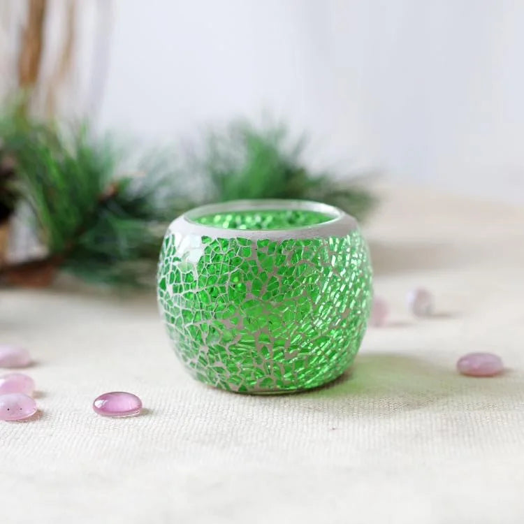 Glass Mosaic Candle Holder