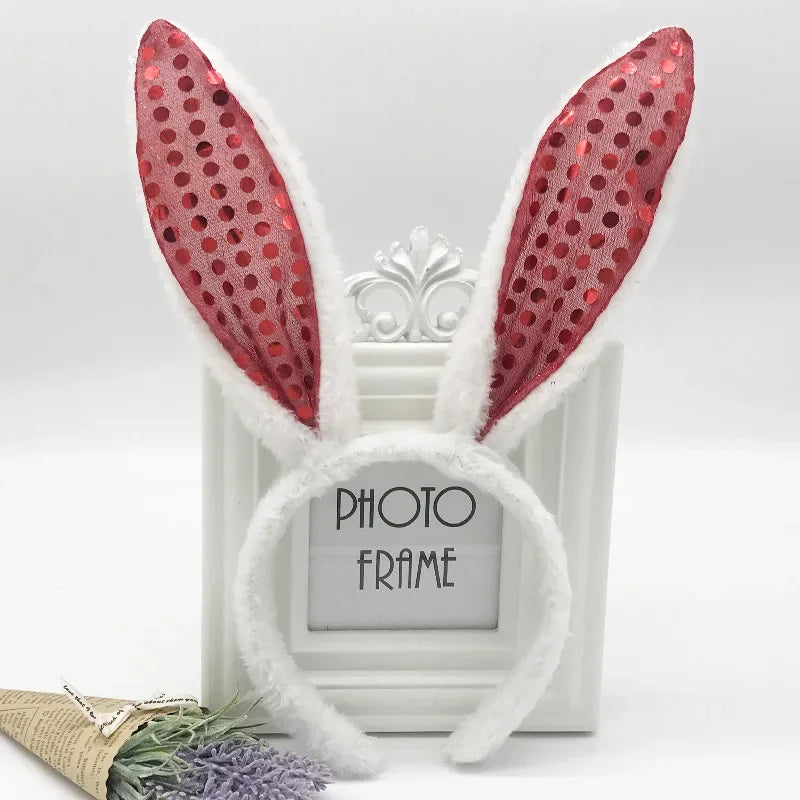 Plush Bunny Ears Headband – Cute & Soft for Easter & Cosplay - candletown.net
