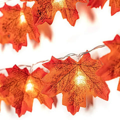 Halloween Vaahteranlehti LED-valosarja – 2/3/6 m Syysköynnös