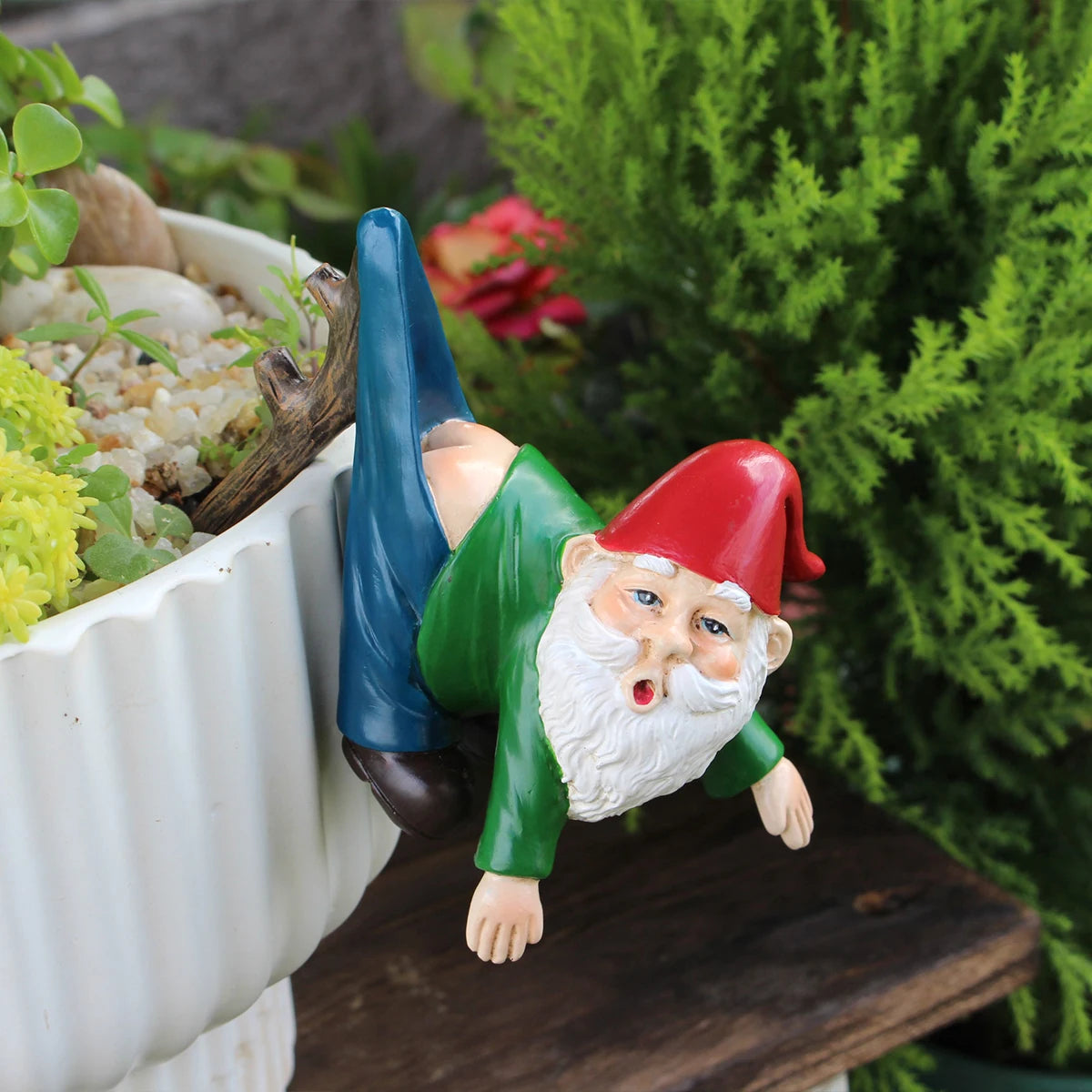 Funny Hanging Garden Gnome Pants Ornament - candletown.net