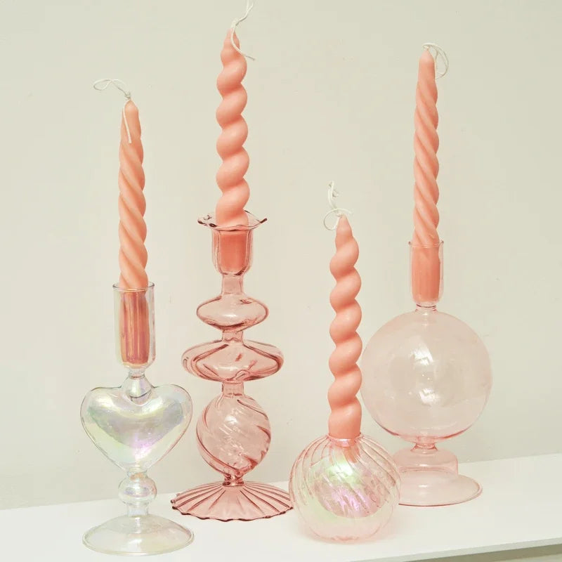 Colorful Glass Candle Holder - candletown.net