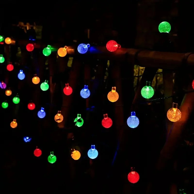 Solar Crystal Globe String Lights - candletown.net