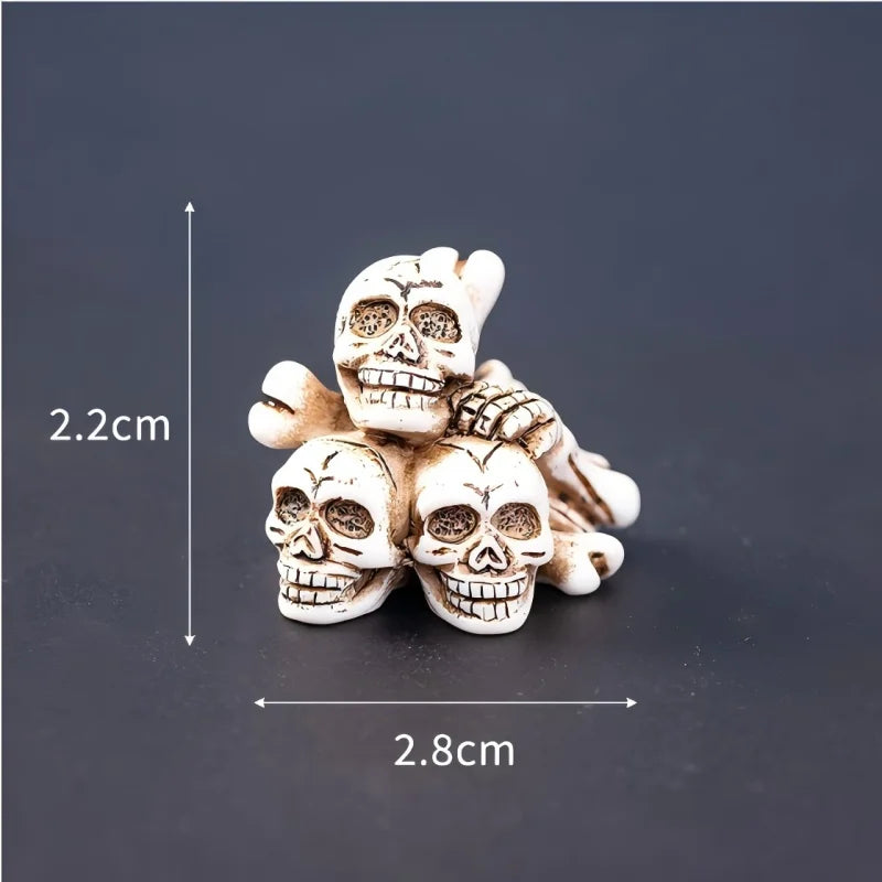 Mini Halloween Figurines – Resin Ghosts, Skulls & Tombstones for Spooky Decor - candletown.net