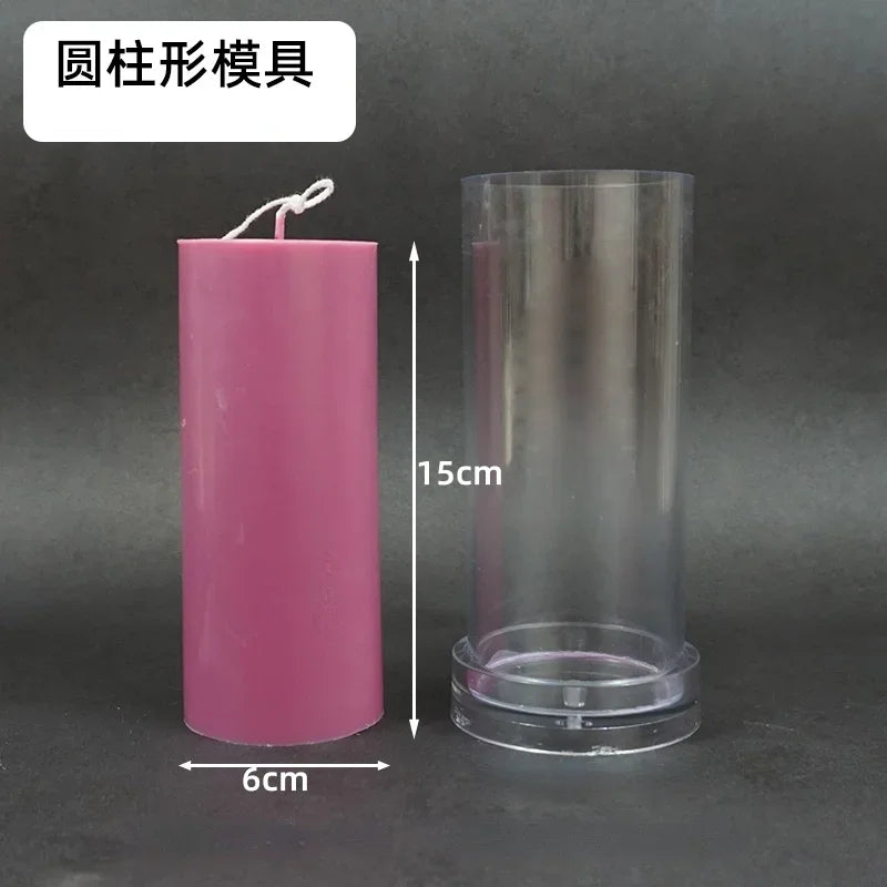 Large Cylindrical Candle Mold for DIY Pillar Candles