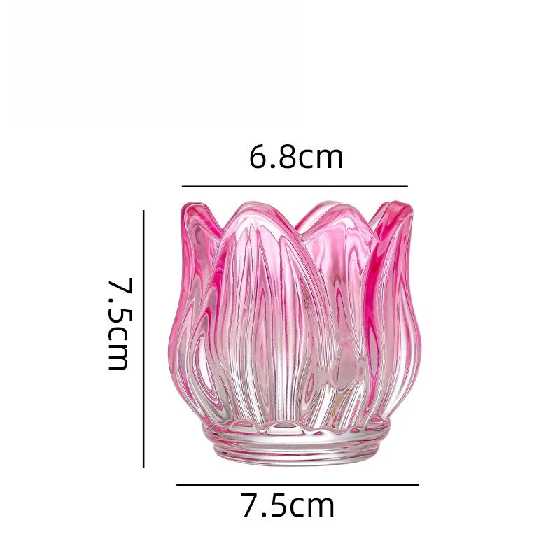 Glass Tulip Candle Holder - candletown.net