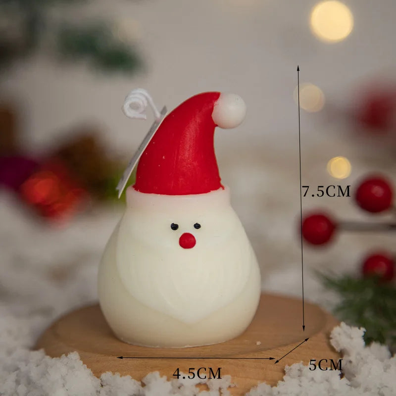 Christmas Figure Candle – Tree, Pine Cone & Snowman Design - candletown.net