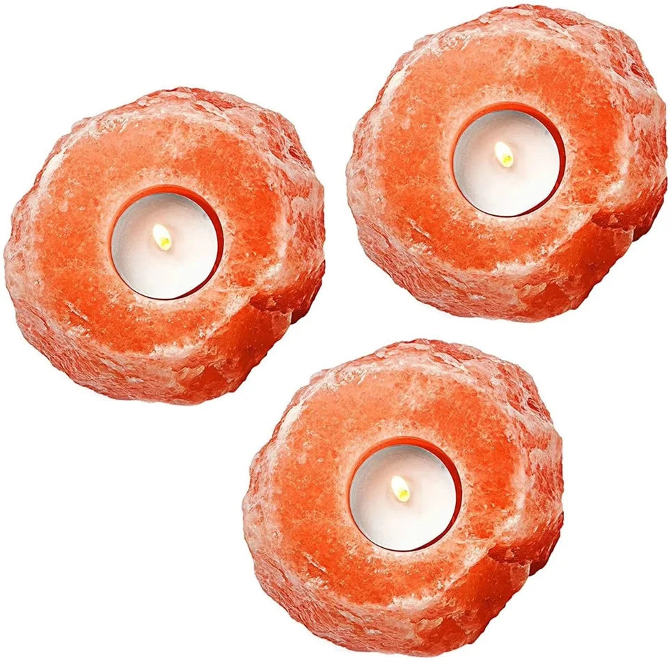Himalayan Crystal Salt Candle Holder