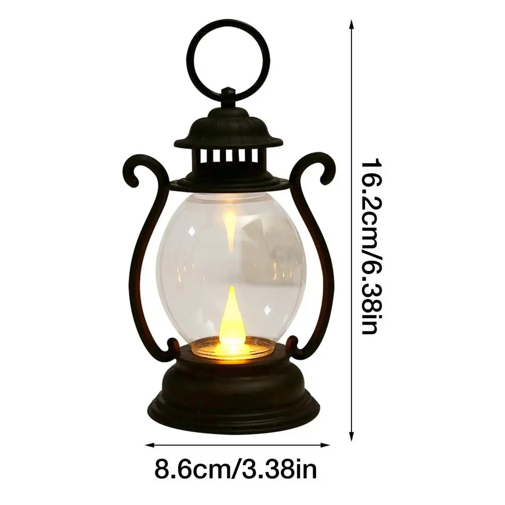 Vintage LED Lantern – Battery Powered Decorative Table & Hanging Light - candletown.net