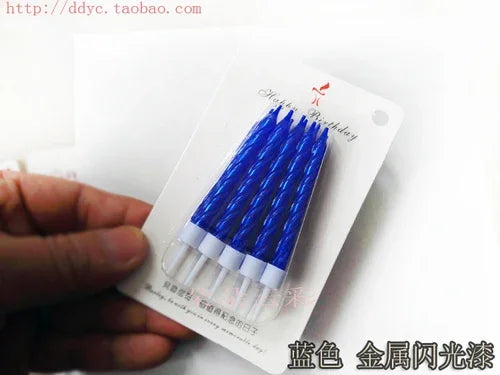 Slim Metallic Birthday Candles – Elegant Cake Topper - candletown.net