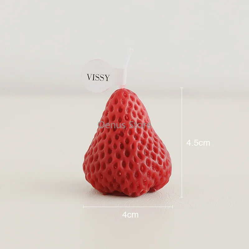 Fruit & Cream Cup Figure Candle – Soy Wax