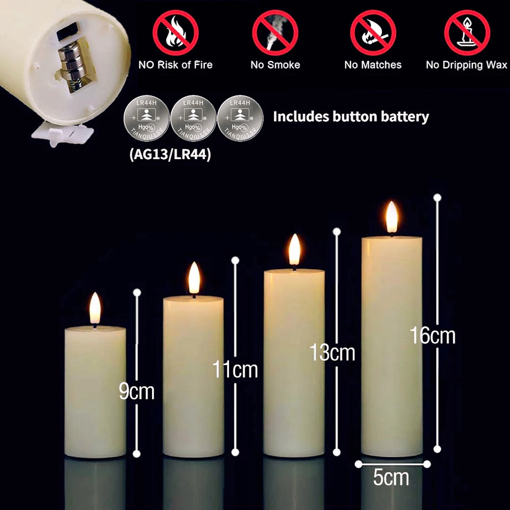 Flameless LED Candles Bulk Set - candletown.net
