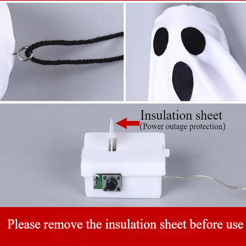 Halloween Ghost LED Hanging Decoration – Spooky Prop - candletown.net