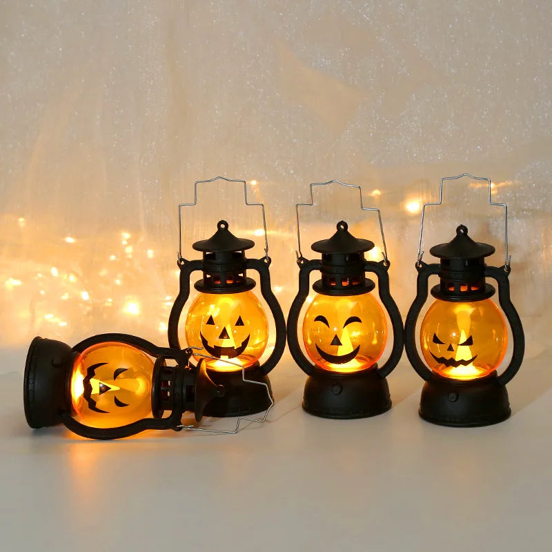 LED Hanging Pumpkin Lantern – Flameless Halloween Candle Light - candletown.net