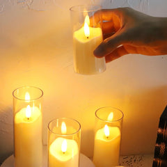 6PCS Flameless LED Candles – Flickering Acrylic Candle Set - candletown.net
