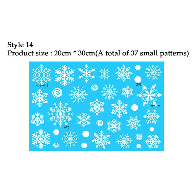 38-Piece Snowflake Window Clings – Reusable Electrostatic Christmas Stickers - candletown.net