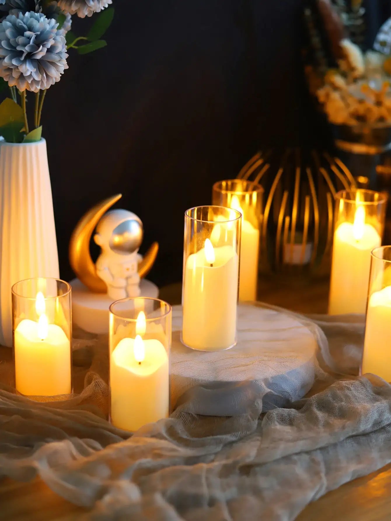 6PCS Flameless LED Candles – Flickering Acrylic Candle Set - candletown.net