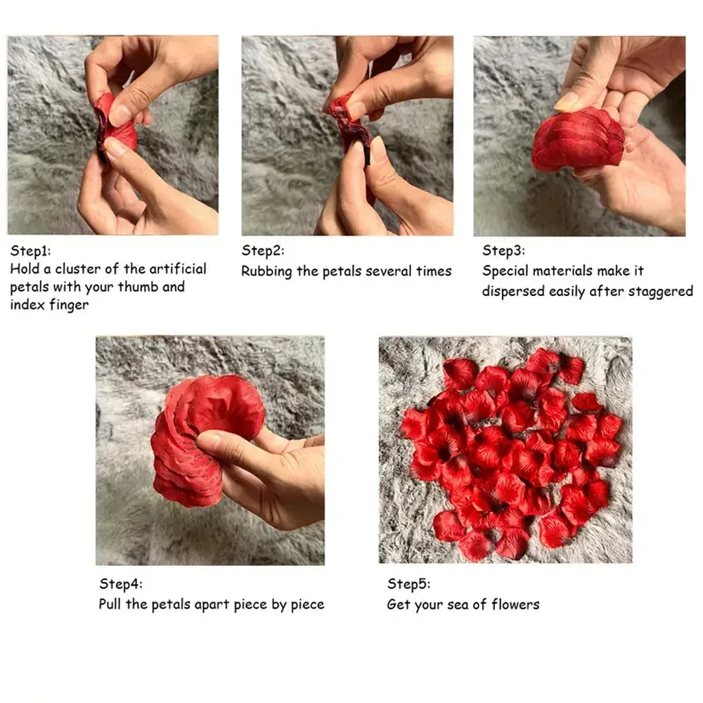 Artificial Rose Petals – Romantic Party & Table Decor - candletown.net